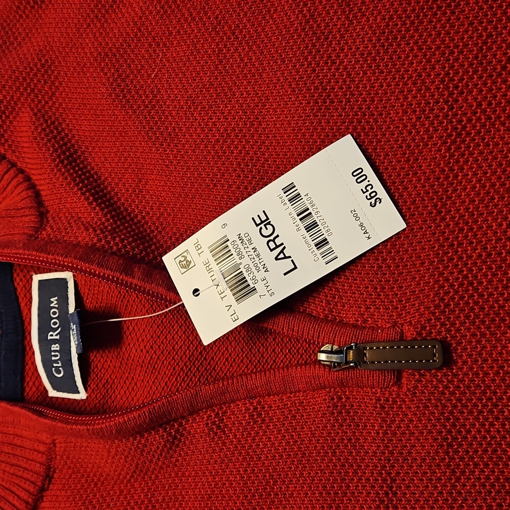 Club Room Bold Red Knitwear - Picture 4 of 14